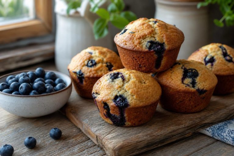 Borůvkové muffiny