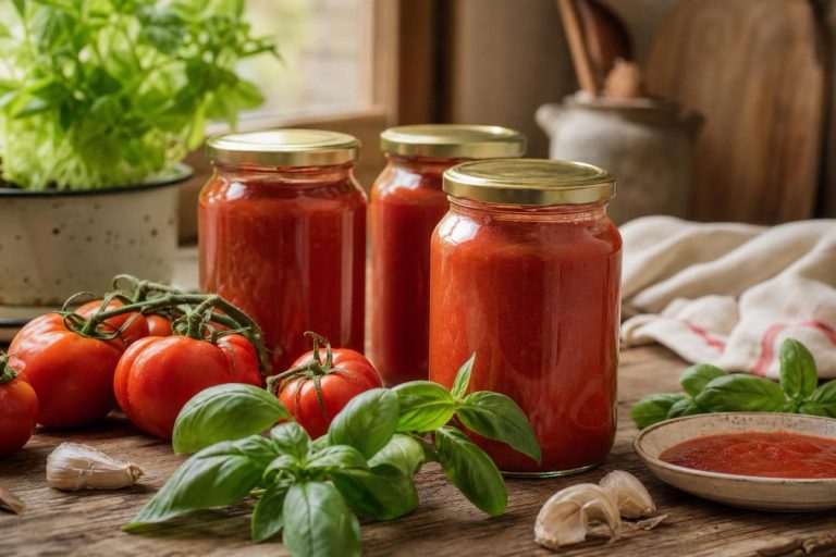 Domácí rajčatová passata na zimu