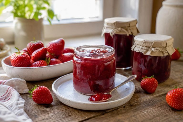 Jahodová marmeláda bez želírovacího cukru