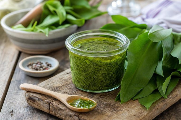 Pesto z medvědího česneku