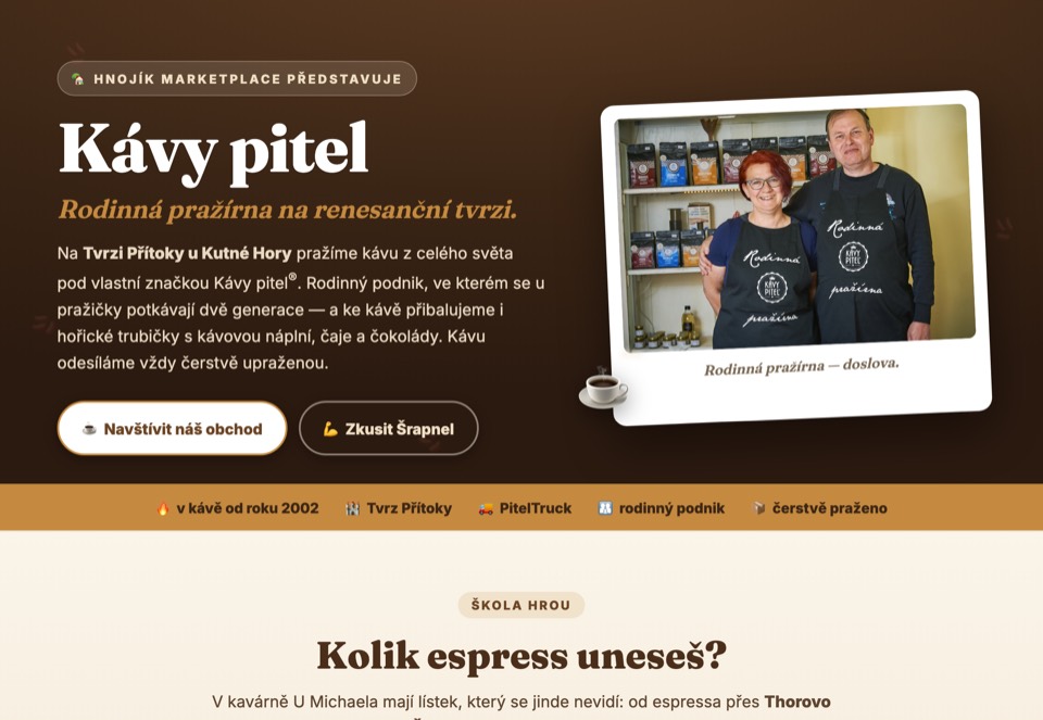 Kávy pitel